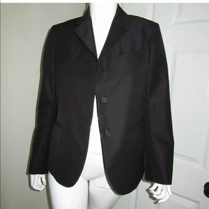JIL SANDER TAILOR MADE BLACK STRUCTURED BLAZER